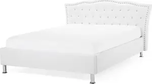 Gulta Beliani METZ 140 x 200 cm balta — guļamvieta