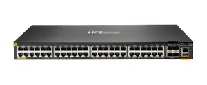 Managed HPE Aruba Networking CX 6200F 48-port Gigabit PoE Class-4 4xSFP+ 370W, L3, 1U