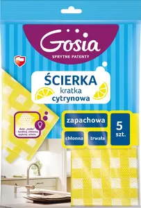 Cleaning Cloth Pack Politan Gosia Ścierka Cytrynowa Kratka 33x48 cm 5 pcs