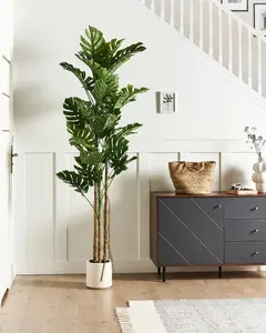 Искусственное растение в горшке Beliani Monstera 221 см — высокое интерьерное украшение
