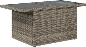 Outdoor Sofa Set VidaXL 5-piece with Cushions, Grey Wicker (Model 3348545)
