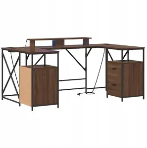 Rakstāmgalds VidaXL modelis 3376140 brūns 182 cm x 101 cm