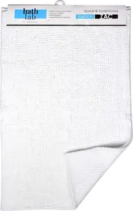 Bathroom Rug BATHLAB Bathmat 50x80 cm white – absorbent bath mat for home