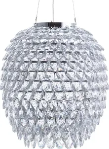 Pakaramā lampa Beliani SAUER – kristāla lustra (modelis 78912)