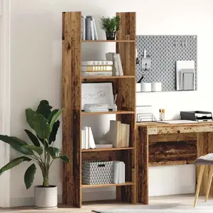 Книжный шкаф VidaXL модель 875021, старое дерево, 60 x 35 x 180 см