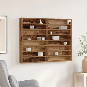 Витрина VidaXL — шкаф-витрина из старой древесины 100 x 8.5 x 75 см