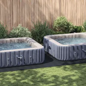 Pool Cover VidaXL rectangular PVC 750 x 372 cm black waterproof