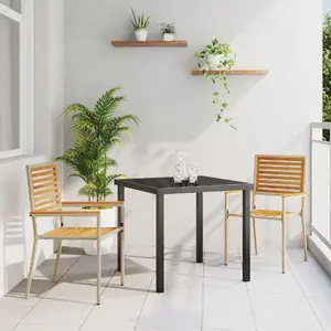 Āra krēsli VidaXL 2 gab. bēšā poli rattan ar spilveniem
