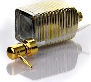 Mājas ziepju dozators BATHLAB TESSA GOLD, augstums 19 cm, diametrs 7,8 cm
