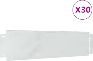 Ограждение газона VidaXL 30 шт. 25x100 см гибкая сталь оцинкованная