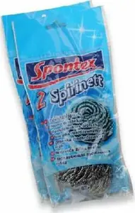 Spontex Spirālveida nerūsējošā tērauda skruberis Spirinett Inox 2 x 2 gab. (72020)
