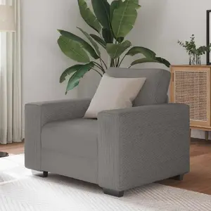 Krēsls VidaXL Jasnoszary 59 cm, velveta (štruksas) auduma apdare