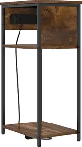 Тумбочка VidaXL модель 859577 дымчатый дуб 28.1 x 40.9 x 75 см