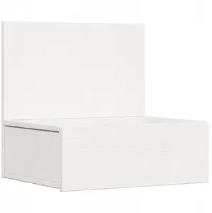 Настенная тумбочка VidaXL модель 873495 с ящиком, белая, 42 x 32.5 x 40 см