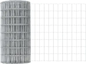 Забор VidaXL Euro 0.8 x 10 м из оцинкованной стальной сетки