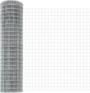 Оцинкованное стальное ограждение VidaXL Euro 1 x 10 м — сварная сетка, защита от коррозии