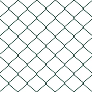 Žogu siets VidaXL 1,2 x 10 m cinkota tērauda, ar 7 atbalsta stabiem
