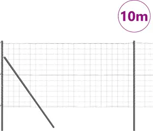 VidaXL Euro žogs ar 7 stabiem 1.2 x 10 m cinkota tērauda