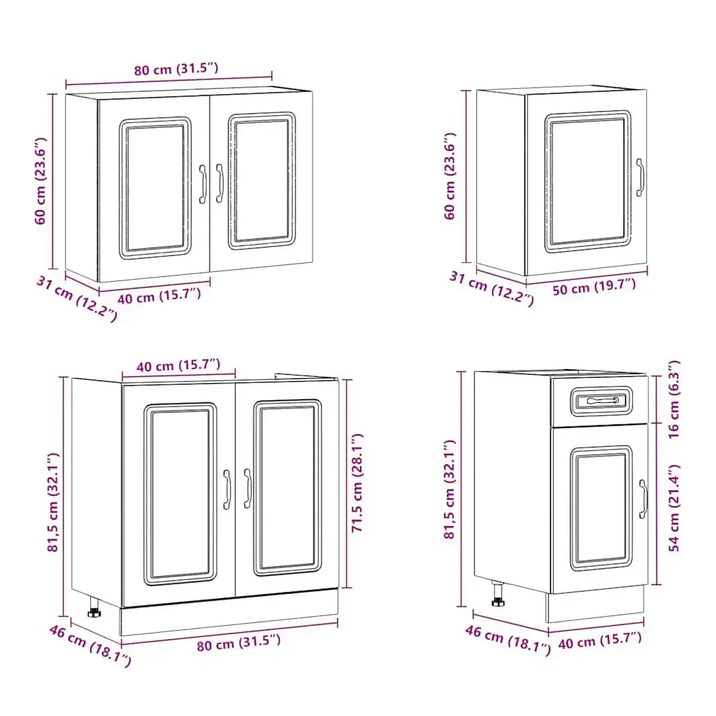 Kitchen/dining storage cabinet VidaXL 3314764 Photo 9