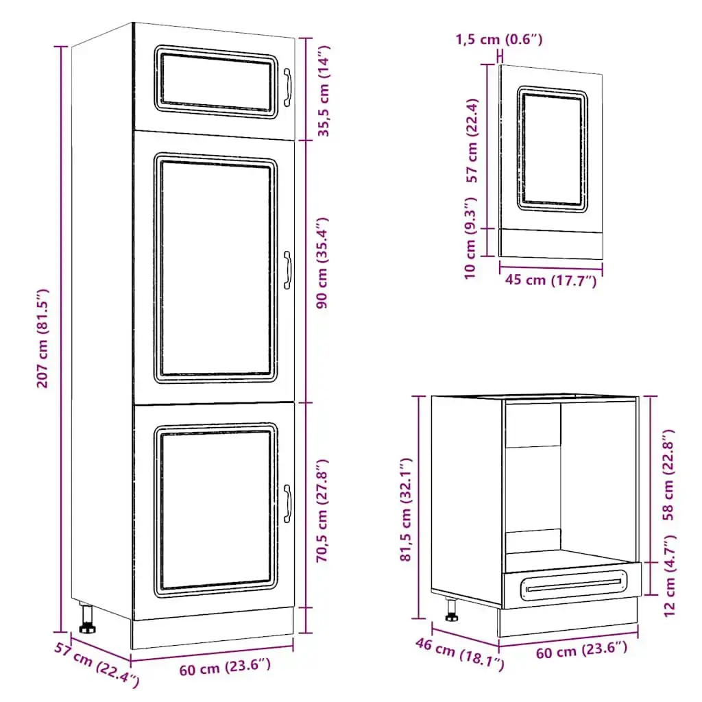 Kitchen/dining storage cabinet VidaXL 3314764 Photo 10