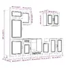 Kitchen/dining storage cabinet VidaXL 3314764 Photo 11