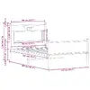 Каркас кровати VidaXL 4106976 Photo 10