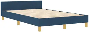 Кровать VidaXL тканевая 120x200 см синяя