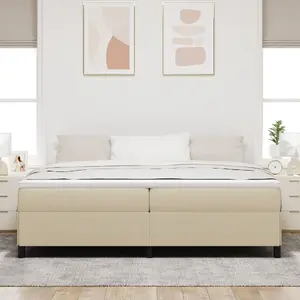 Рамa кровати VidaXL 200 x 200 x 35 см светло‑зеленo‑серая деревянная