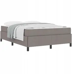 Пружинная кровать VidaXL Taupe чёрная 160 x 200 см