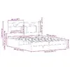Каркас кровати VidaXL 4106889 дуб 142.5×196×91.5 см Photo 10