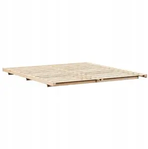 Каркас кровати VidaXL 180 x 220 см коричневый массив сосны