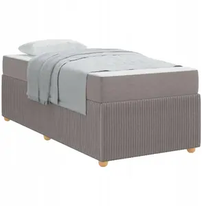 Каркас кровати VidaXL 90 x 200 см тёмно‑серый тканевый