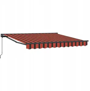 Складная маркиза VidaXL 300x250 см, ткань оранжево-коричневая