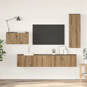 Набор тумб под ТВ VidaXL 4 шт дуб artisan 30.5 x 30 x 90 см
