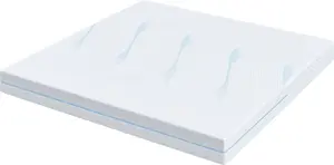 Mattress VidaXL 200 x 200 cm, white, 100% polyester jacquard fabric