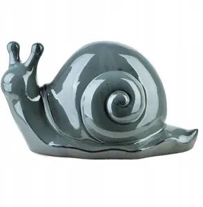 Ceramic Snail Figurine No name HTC7343 — 34.5×18×19.5 cm decorative sculpture