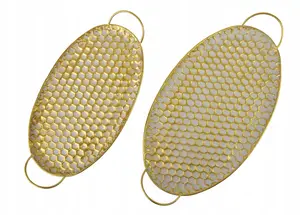 Decorative Tray Set Mondex — Oval 51×30×3 cm & 45×24×3 cm