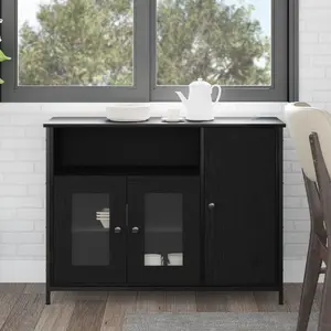 Комод VidaXL 100x35x75 см Черный дуб Инженерная древесина