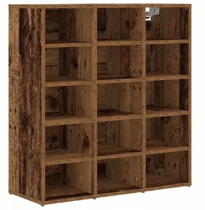 Обувной шкаф VidaXL Stare drewno 103x30x51 см с полкой