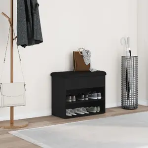 Warehouse Bench VidaXL model 862990 Black Oak 60x30x48 cm