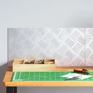 Алюминиевые противоскользящие пластины VidaXL 50 x 25 см, комплект 2 шт.
