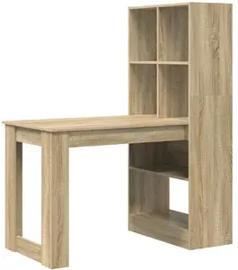 Desk VidaXL Jasnobrązowe 122 cm x 67 cm — VidaXL wooden work desk, 122×67 cm