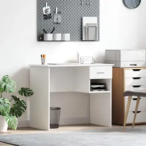 Rakstāmgalds VidaXL modelis 869266 balts 90 cm x 49,5 cm