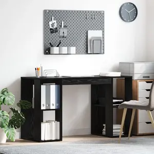 Rakstāmgalds VidaXL 130 cm x 50,5 cm melns — VidaXL modelis 869499