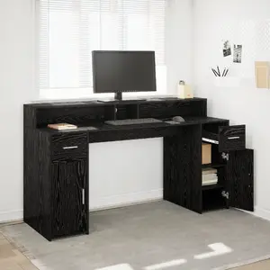 Письменный стол VidaXL Czarne 160 cm x 55 cm – VidaXL 3365615 черный 160×55 см