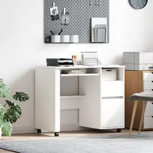 Desk VidaXL 120 x 50 cm White — compact work desk, model 869530