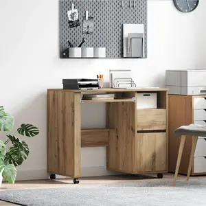 Rakstāmgalds VidaXL modelis 869537 brūns 91 cm x 50 cm