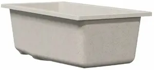 Kitchen sink VidaXL 4012357 beige granite with overflow hole