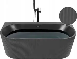 Bathtub Beliani GOCTA 170 x 80 cm, black