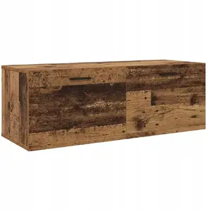 Настенная тумба VidaXL Stare drewno 100 x 36.5 x 35 см — деревянный настенный шкаф